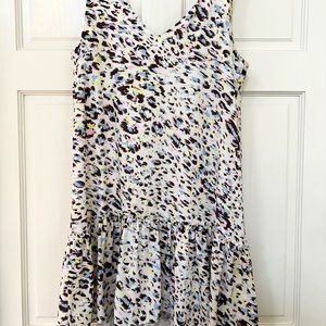 PINK YELLOW AND BLUR AMANDA UPRICHARD DRESS